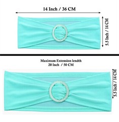 Spandex Chair Sashes + Satin Table Runners Wedding Bday Party Decor(Combo Offer)