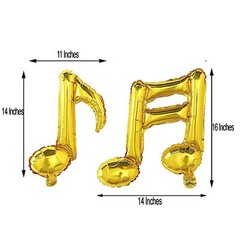Music Notes Mylar Foil Balloons Party Wedding Event Decorations Supplies Sale