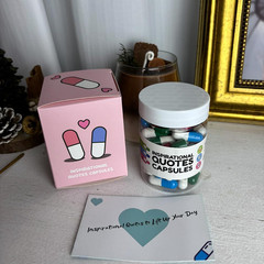 Inspirational Quotes in Capsules Gifts for Women Unique Self Care Positive Affir