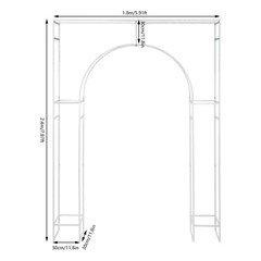 Wedding Arch Backdrop Decor Stand Metal Balloon Arch Stand Garden Arbor Frame