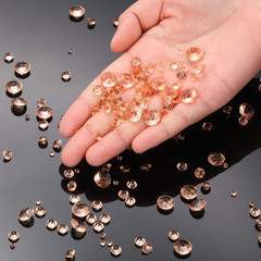 4000 Pieces Diamonds Crystals Acrylic Gems Wedding Table Scattering Gemstones Ch