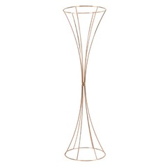 3 pcs Gold Wedding Table Hourglass-shaped Flower Stand For Anniversary Ceremony