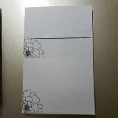 50 BLACK & WHITE FLORAL WEDDING INVITATION KIT Chic Stylish Modern Jacket NEW