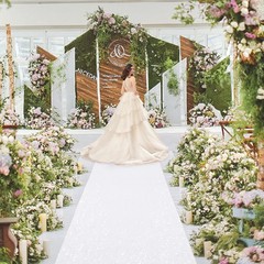 Wedding Aisle Runner 2FTx15FT White Sequin Carpet for Indoor Outdoor Events