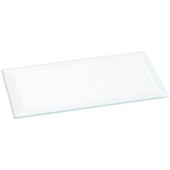 Plymor 2″ x 4″ Rectangle, 3mm Thick Beveled Clear Glass