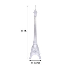 39″ tall Silver LED Lights Eiffel Tower Wedding Party Home Decorations WHOLESALE