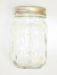 NEW! Vintage Antique Glass 16oz Pint Golden Harvest Mason Jar w/ Lid (Lot of 6)