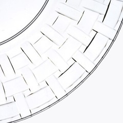 Plastic CLEAR with Basketweave 7″ PLATES Disposable Party Wedding WHOLESALE