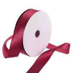 100 Yard Satin Ribbon Double Sided Grosgrain Silk Ribbon, 1.5″/Dark Red
