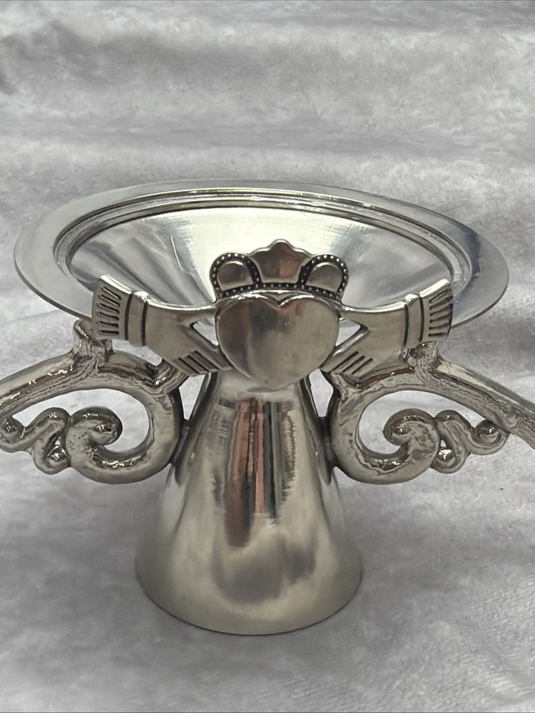 Mullingar Pewter Unity Candle Holder-Celtic Knot-Irish Wedding Ireland A1