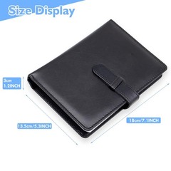 Photo Album 4×6 Photos – 68 Pockets Small Mini Capacity Premium Vegan Leather…