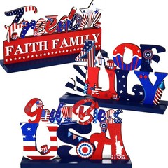 3 Pcs 4th Of July Table Centerpieces 250th Red White Blue Memorial Decor