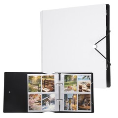 Mini Photo Album, 2.5 x 3.5″ Small Pictures Book Album Hold 200 Pictures, White