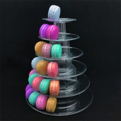 Dessert Display Rack Stackable Cake Holder PET Material Cake Display Stand