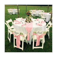 fani 60 PCS Satin Chair Sashes Bows Universal Chair Cover for Wedding Recepti…