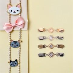 4 Pcs Metal Cardigan Clip for Scarf Clothes Accessories Women Holder Pin
