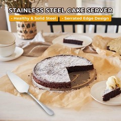 30 Pcs Stainless Steel Cake Server 9 Inch Pie Spatula Pastry Cutter Silver