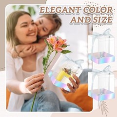 36 Set 3. 5 x 3. 5 x 4. 3 in Transparent Candle Gift Box Packaging Box Silver