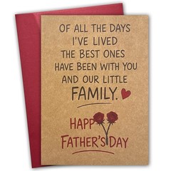 Sweet Fathers Day Card Gifts for Husband Boyfriend,Romantic Father’s Day Card…