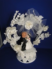New Vintage Wilton «Tenderness » Wedding CakeTop, Kissing bride & groom, 110-112