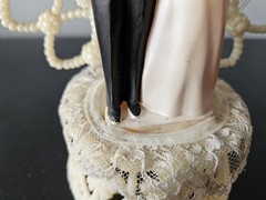 Vintage Wedding Cake Topper Coast Novelty Co. 1959 Mcm Made In U.S.A 8.25″ Tall