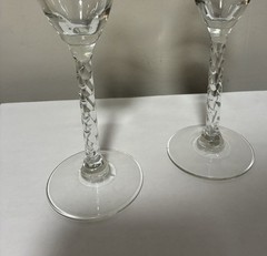 Jamie And Lynn Bride & Groom Champagne Flute Glass Set Wedding Toasting Glasses
