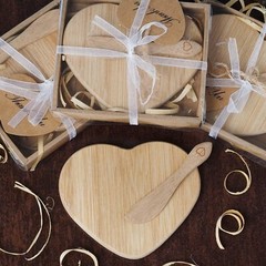 20 Natural Wooden Cheese Board FAVORS Gift Boxes Wedding Party Home Decorations