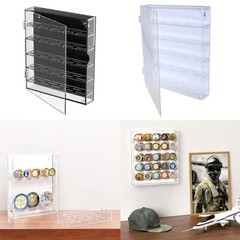 Portable Clear Acrylic Coin Display Box Elegant Storage Rack for Living Room