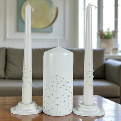 Magik Life Unity Candle Set – Wedding Ceremony Reception 6 Pillar Two 10 Taper