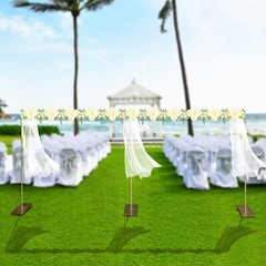 Gold Photography Background Support Stand Wedding Backdrop Stand Steel Frame US