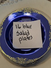 Open Box Reception Wedding Decor Plates, Cups, And More (Lot Of 186 Pieces)