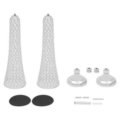 2 pcs Silver Wedding Table Crystal Flower Stand For Anniversary Ceremony Party