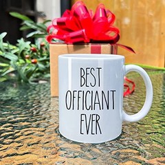 Dnuiyses Wedding Officiant Mug, Funny Wedding Registry Mugs, Best White