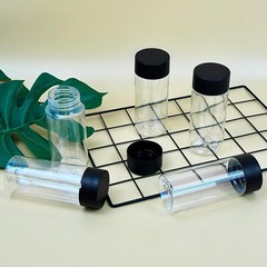 28 Pcs Empty Sensory Bottles with Lids, 10 oz/ 300 ml Leakproof Clear clear