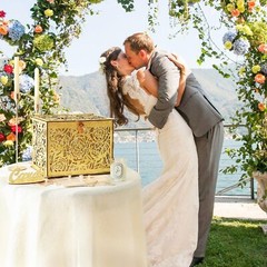 Glittery Gold Wedding Card Box with Lock Wooden Gift Card Box for Wedding Rec…