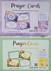 CrownJewlz Christian Floral Prayer & Scripture Cards, 2 4×6 inch, Green