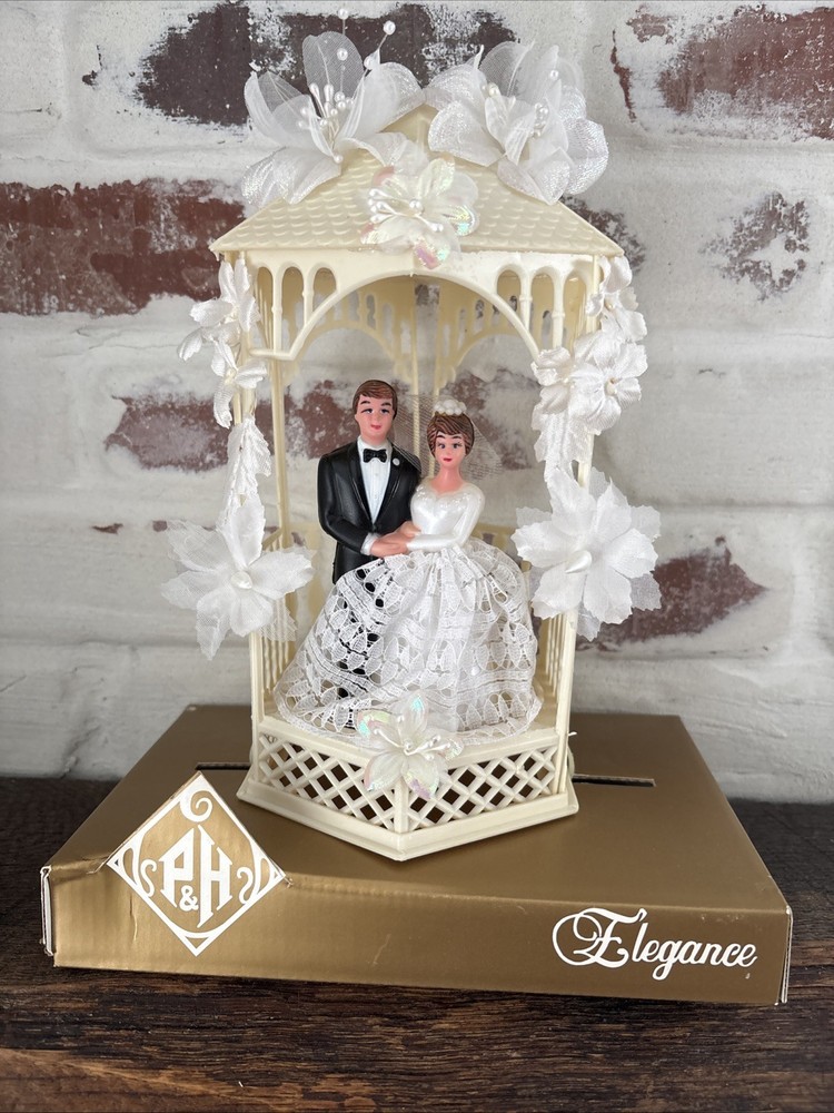 Pfeil & Holing NY VTG 1950-60’s Wedding Cake Topper NOS In Package Plastic RARE