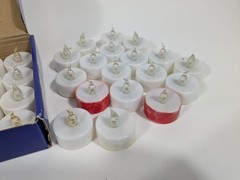 Lot of 50 Battery Operated NOT INCLUDED! Flickering Mixed LED Tealights Light