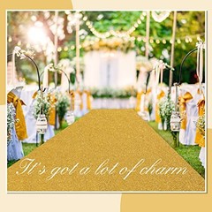 Sequin Aisle Runner for Wedding Glitter Rug with Carpet Tape Sparkly Prom