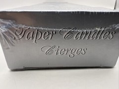 2 Piece Wilton 10″ Wedding Taper Candles RIBBONS & RINGS Vintage 1998 NEW-SEALED