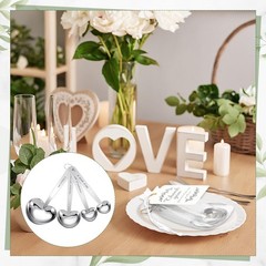 Umigy 12 Set Heart Shaped 3.94 x 5.91 inches (10 x 15 cm) bag, Silver