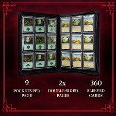 Sleevechief Blood Oni Trading Card 360 Card Zipper 9 Pocket Side Loading Pages