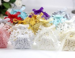 10/20/50 Wedding Favour Boxes Favor Candy Bags Kraft Luxury Sweet Gift Box Party