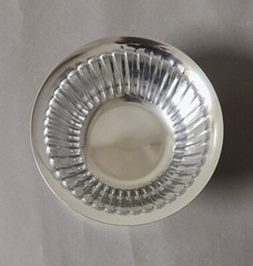 Compote Bowl Vase on Pedestal Fluted Centerpiece Wedding 6″Dia 4.75″High Set/2