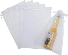 25 Pcs 8×12 Inch Mesh Drawstring Organza Bags for Favors Merchandising Gifts