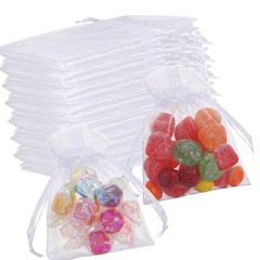 7x9cm Organza Party Favor Bags Small Candy Gift Pouches for Weddings Birthdays