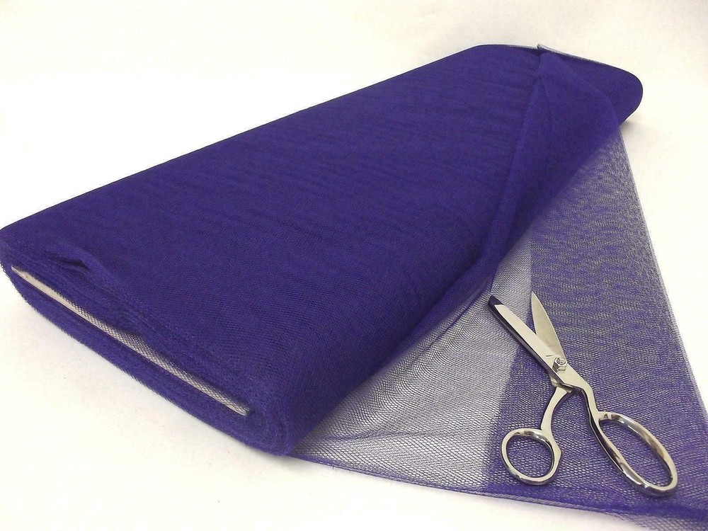 Dress Net 100% Polyester Tulle Fabric Material – DEEP BLUE