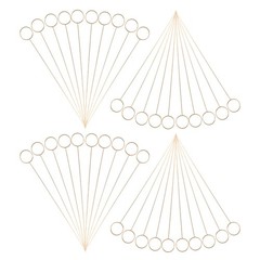 100 Pcs Flower Decoration Set Wedding Place Card Holders Buffet Label