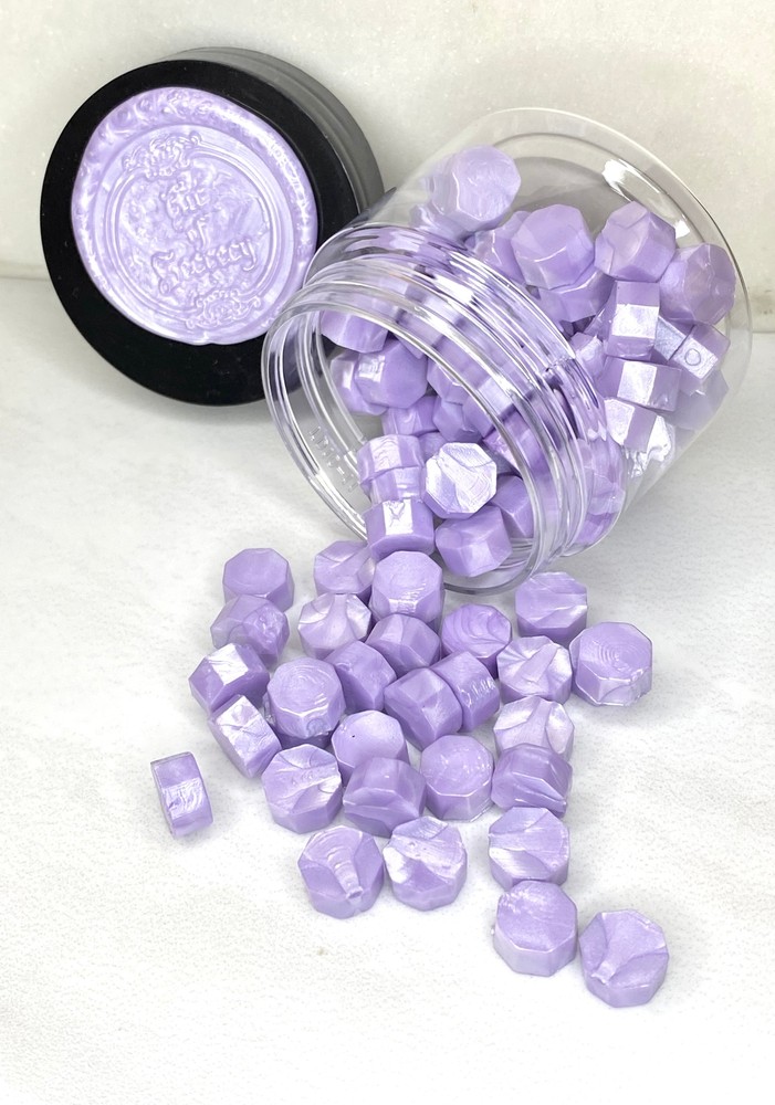 100 Count Frosty Wisteria Purple Sealing Wax Beads