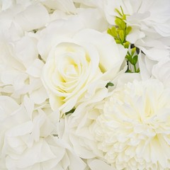 3D Flower Wall Panel 12pcs Artificial Flower Wall Background Silk Rose Mat